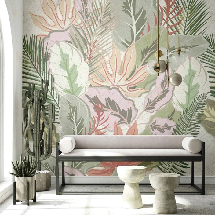 botanical wall mural