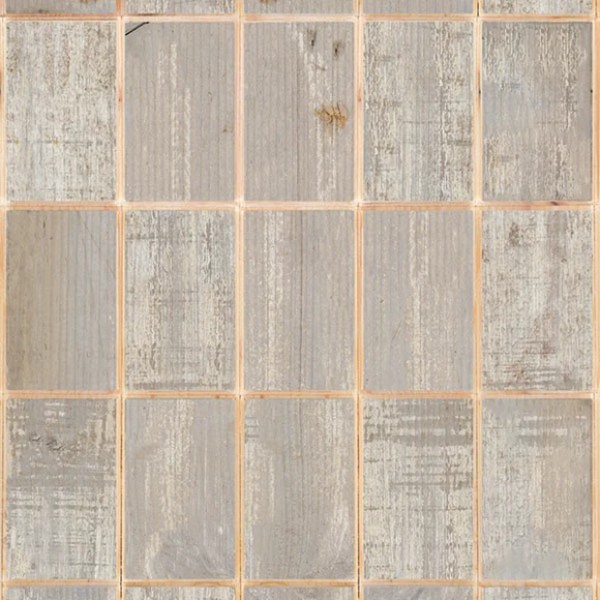 NLXL | PHE - 24 Waste Tiles Grey Wallpaper by Piet Hein Eek