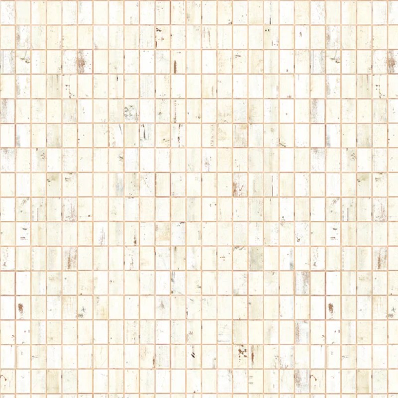 NLXL | PHE - 26 Waste Tiles White Wallpaper by Piet Hein Eek