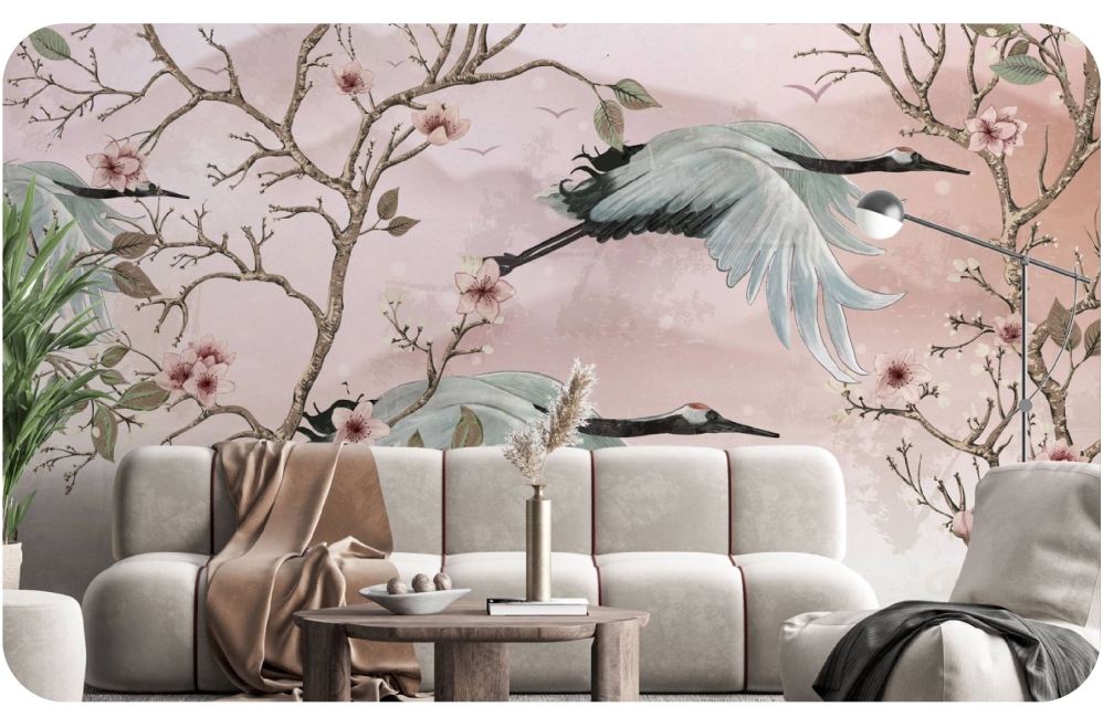 Wallcoverings that features eccentric and oriental cultural styles are getting popular